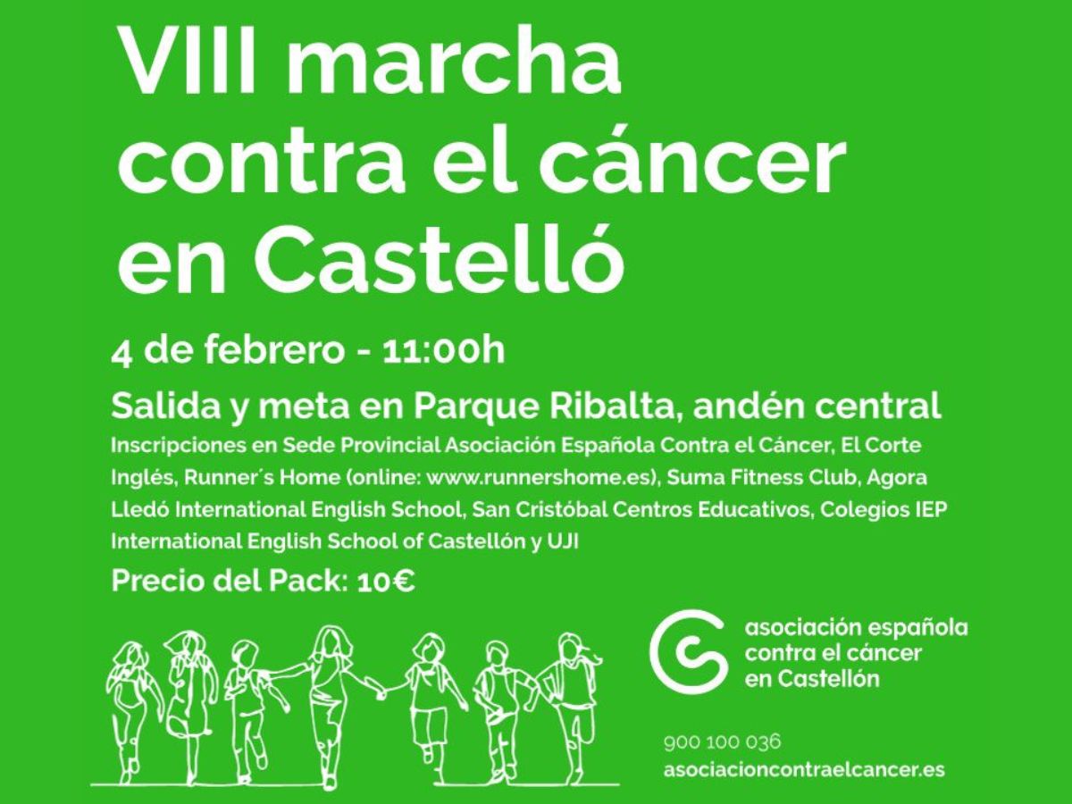 Castellón Diario apoya la VIII Marcha Contra el Cáncer