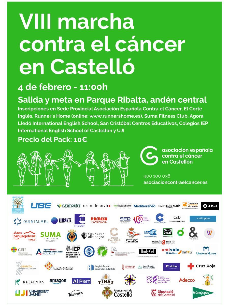 Castellón Diario apoya la VIII Marcha Contra el Cáncer