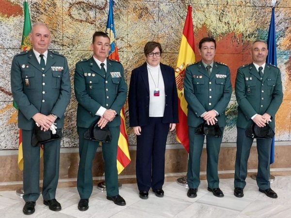 Castellón recibe tres nuevos Comandantes de la Guardia Civil