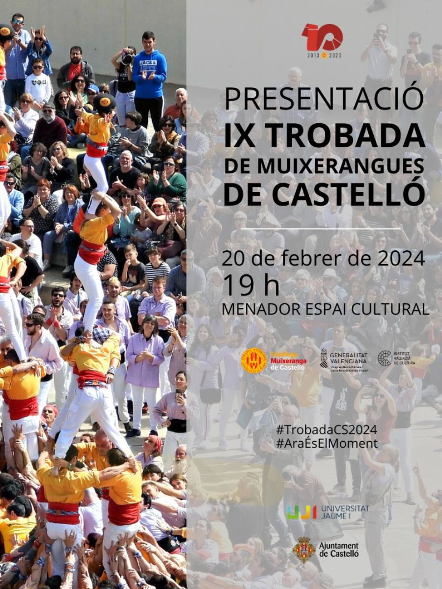 IX Trobada de Muixerangues de Castelló 2024 cartel