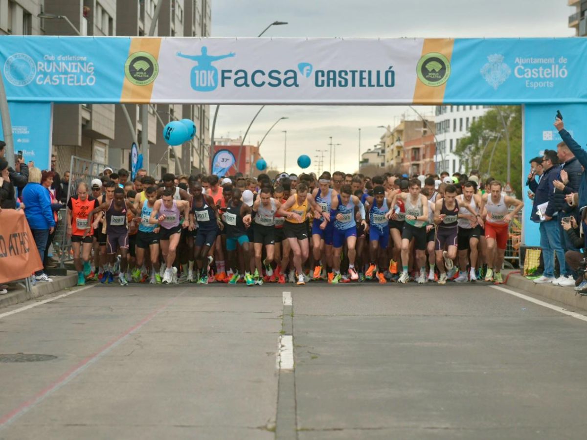 El atleta Tadesse Worku bate el récord de la 10K FACSA Castelló