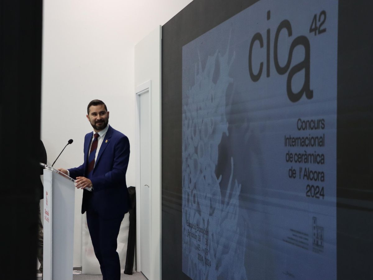 L'Alcora presenta el prestigioso concurso CICA en CEVISAMA 2024 falomir 2