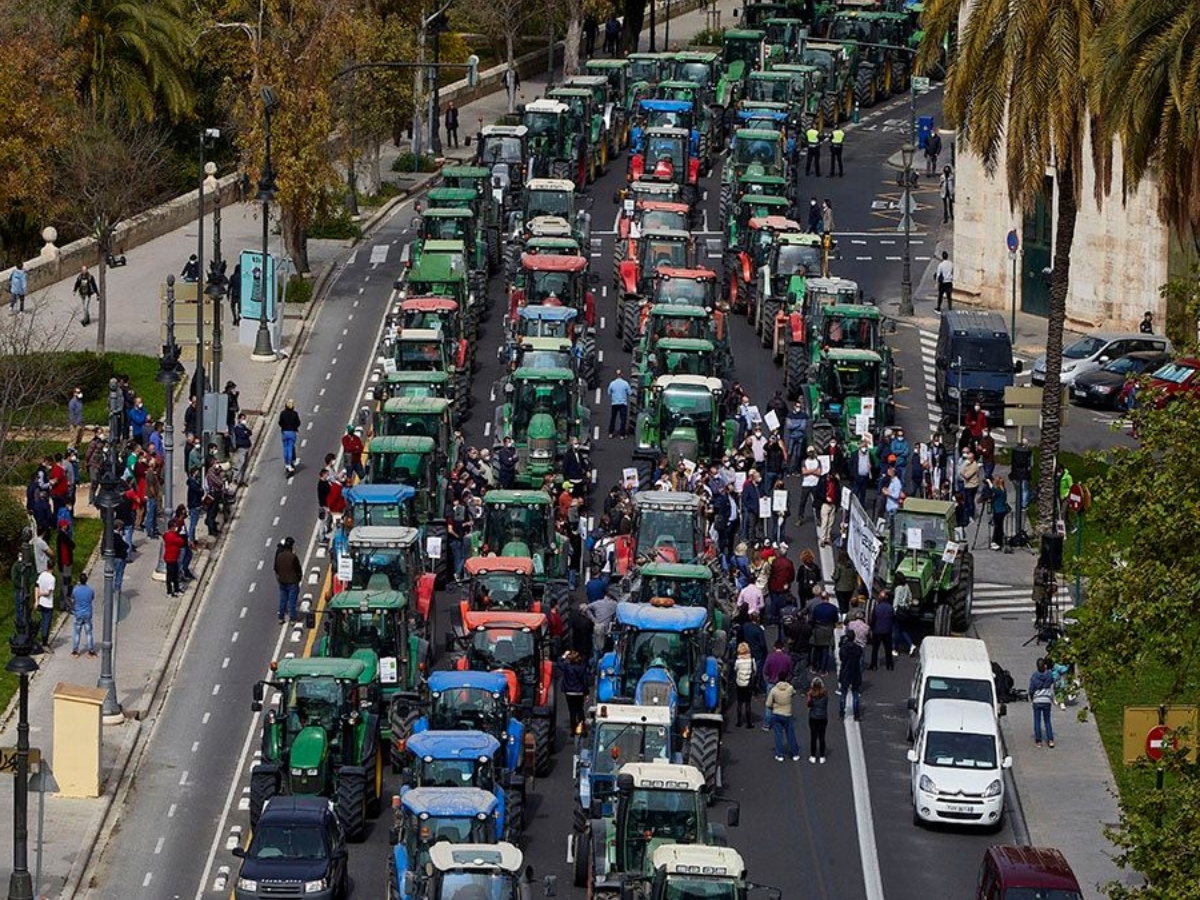 Los agricultores anuncian protestas en Castellón, Valencia y Alicante