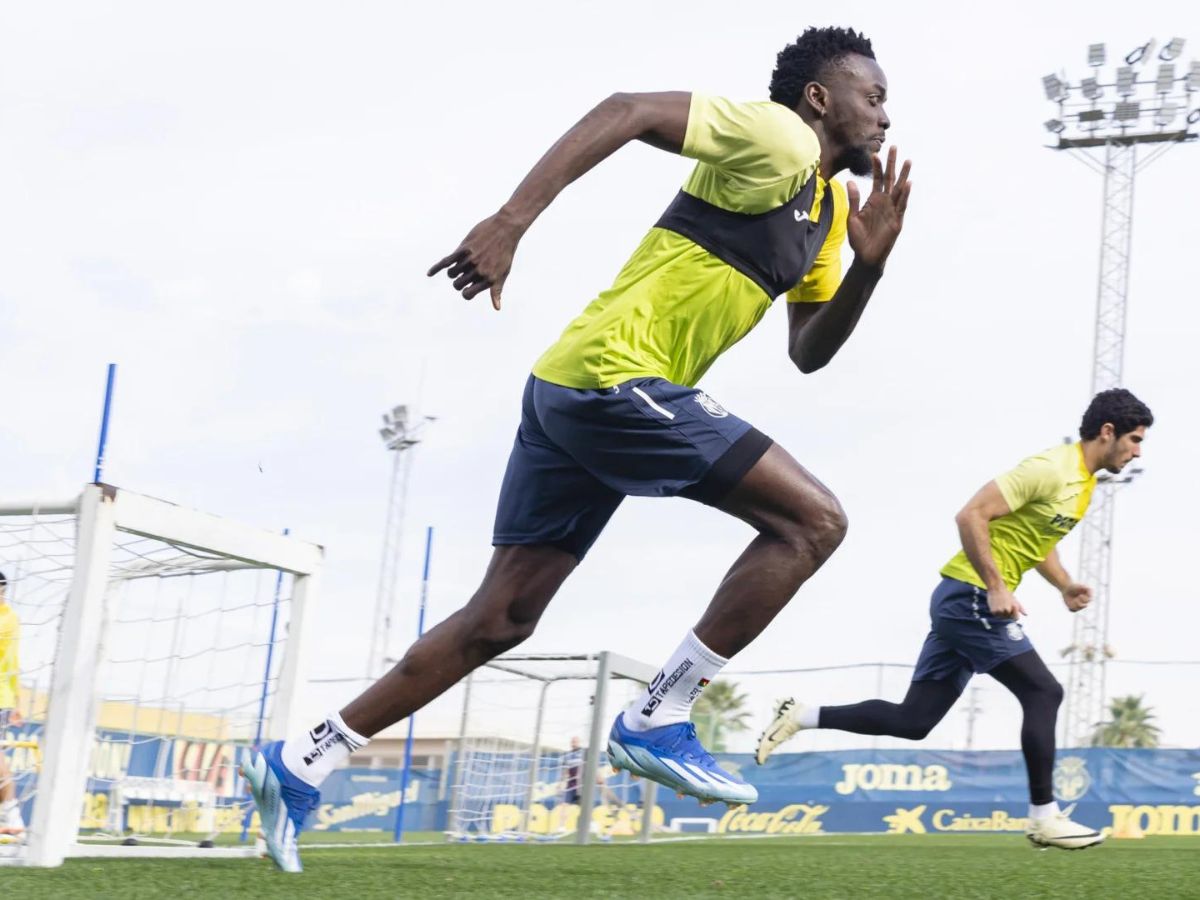 Primer entrenamiento de Bertrand Traoré en el Villarreal FC