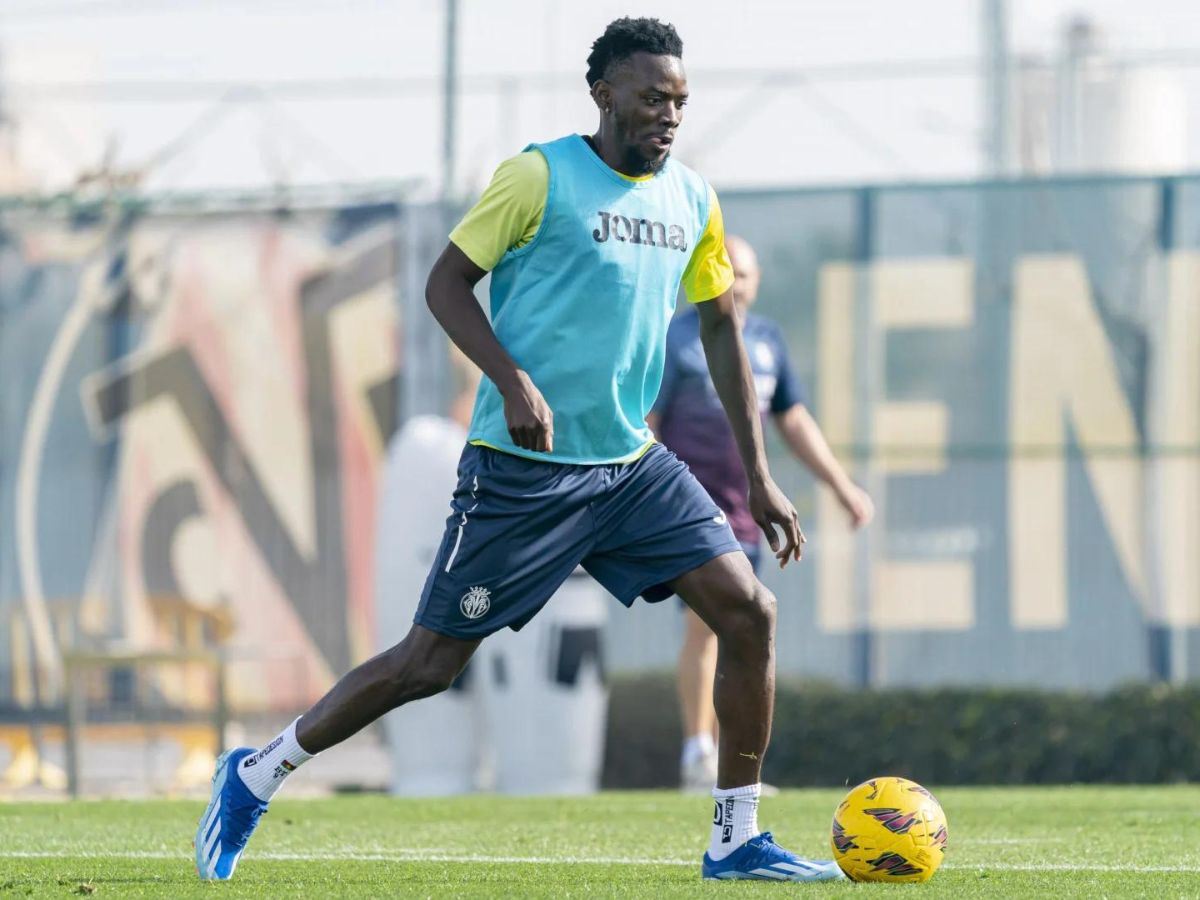 Primer entrenamiento de Bertrand Traoré en el Villarreal FC