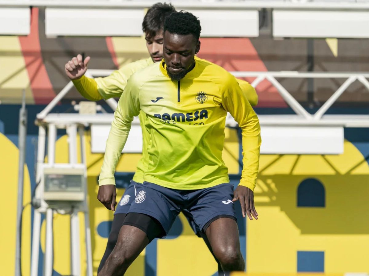 Primer entrenamiento de Bertrand Traoré en el Villarreal FC