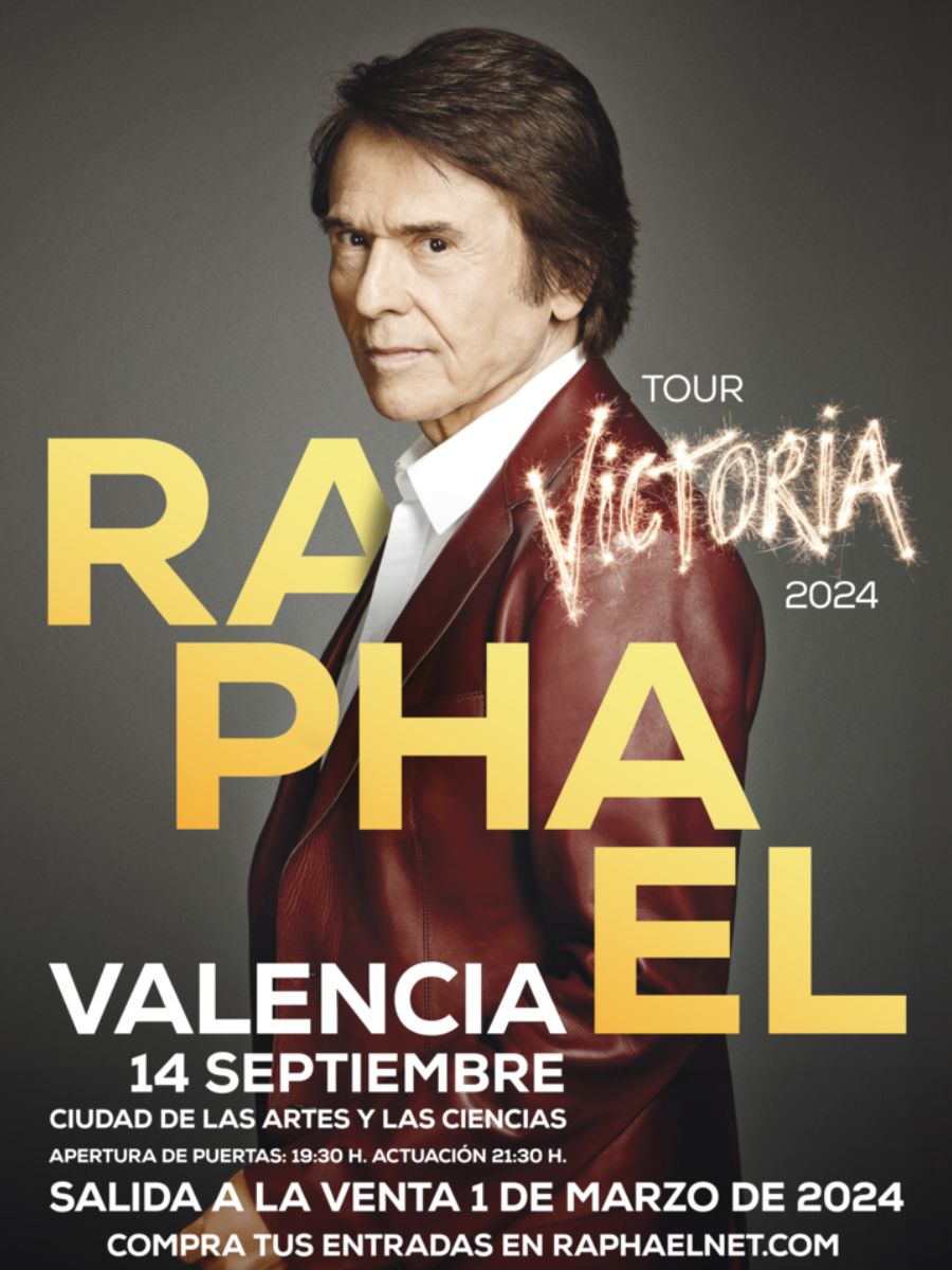 Raphael vuelve a la Comunitat con un concierto en Valencia