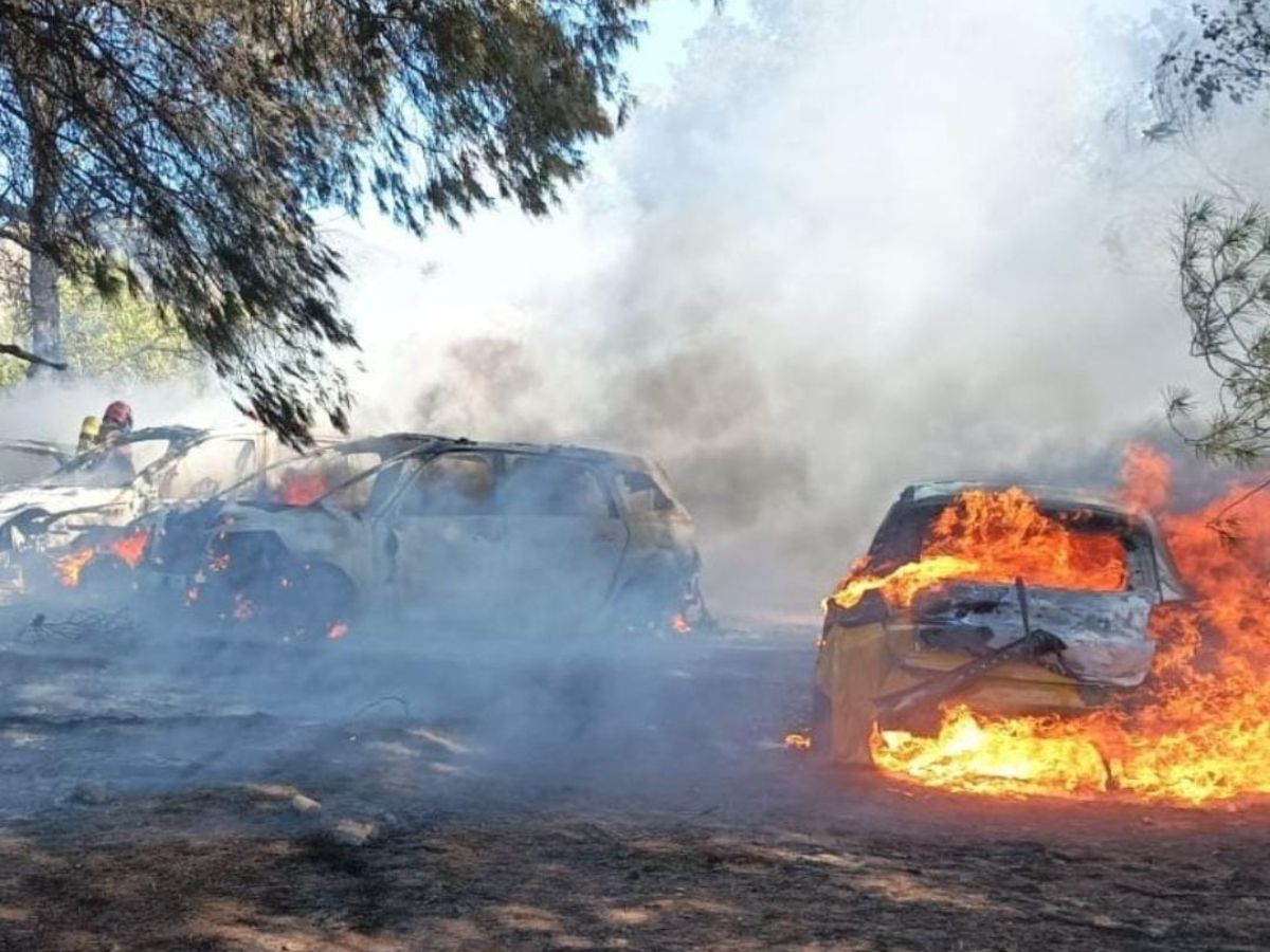 Alarma por un incendio próximo al ermitorio de la Magdalena