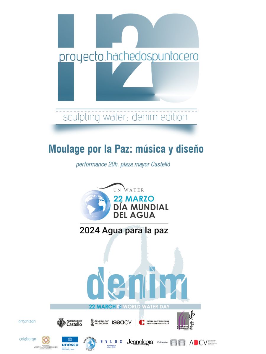 Arte y música conciencian sobre el uso responsable del agua en Castellón 2024 Día Mundial del agua-Cartel