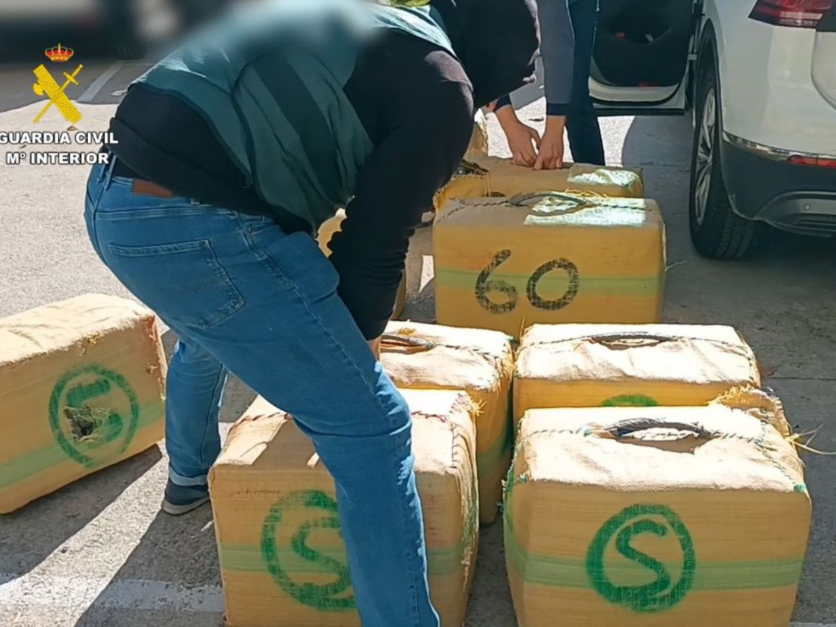 Cinco detenidos y 1.800 kilos de hachís incautados en la Vall d´Uixó