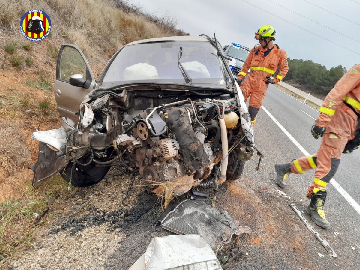 Dos heridos tras varias vueltas de campana en la A-3