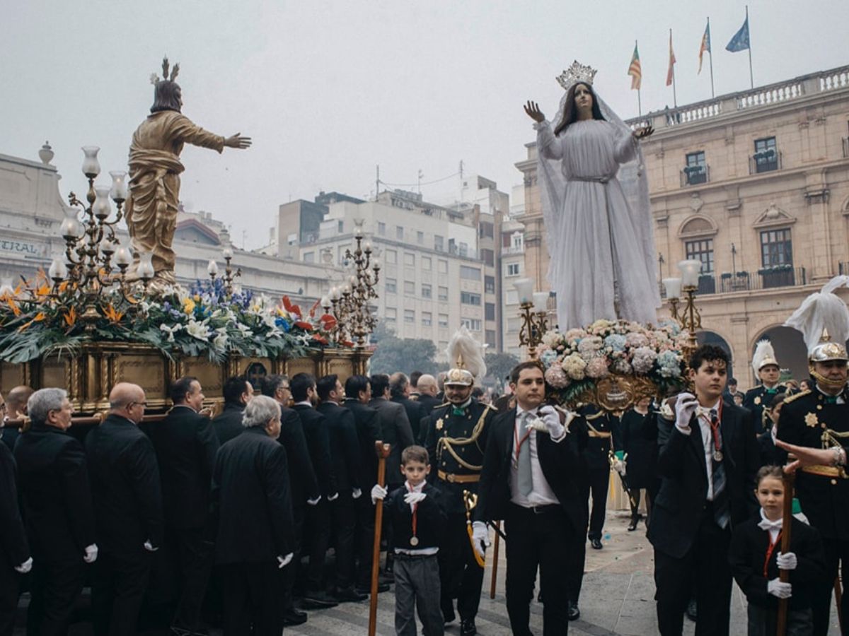 La Procesión del Encuentro culmina la Semana Santa 2024 en Castellón