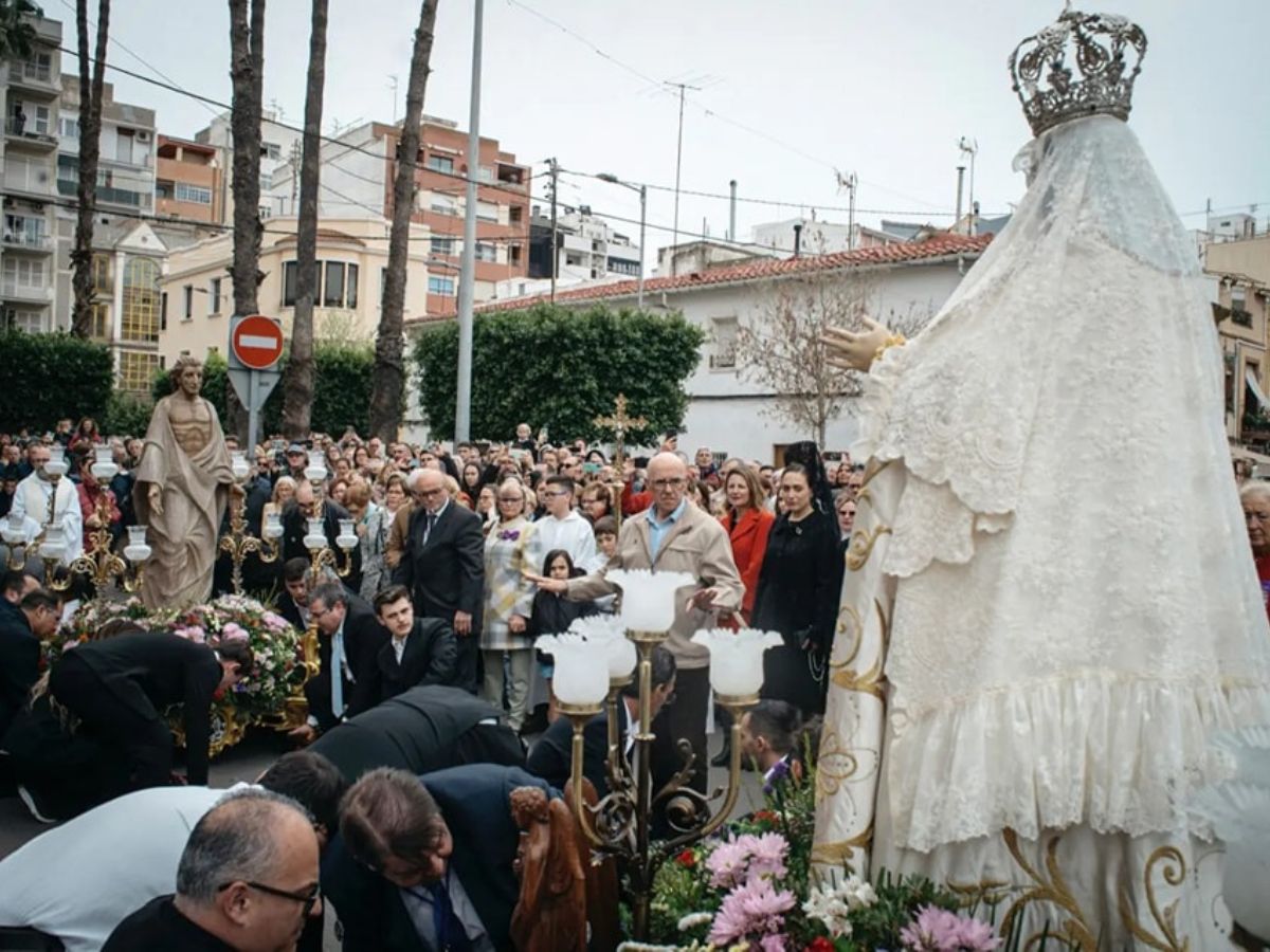 La Procesión del Encuentro culmina la Semana Santa 2024 en Castellón