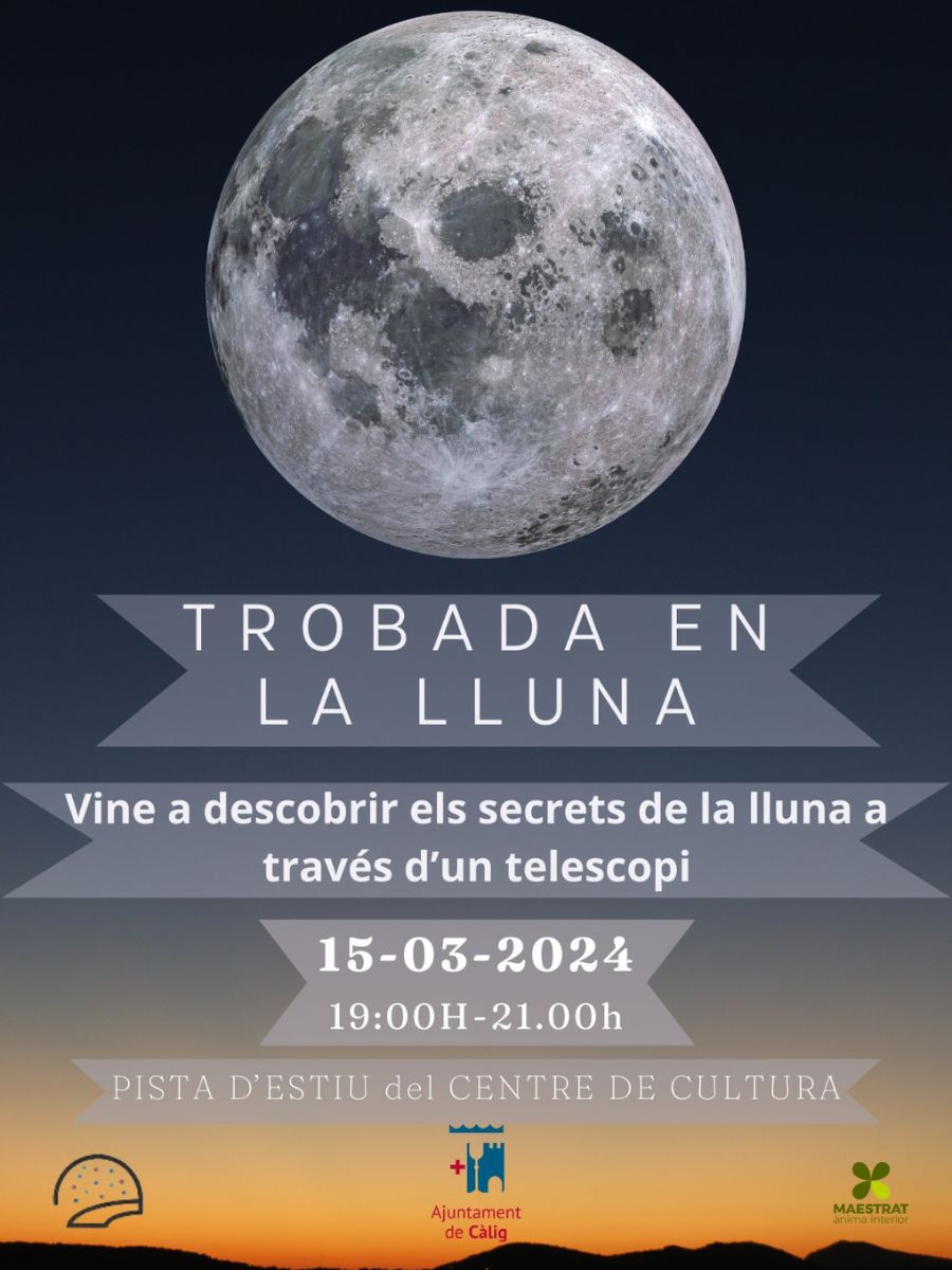 Noche de astronomía en Càlig con 'Trobada en la Lluna' cartel