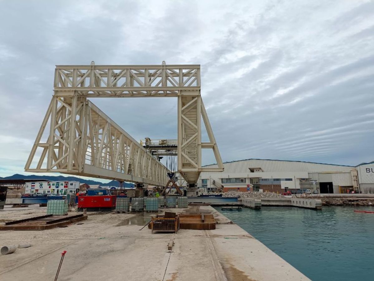 Progresan las obras del Muelle de PortCastelló tras los daños detectados 3