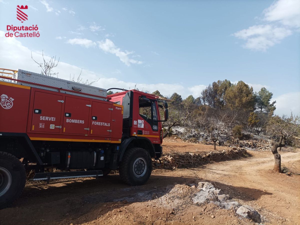 Un incendio forestal en Atzeneta vuelve a activar las alarmas controlado