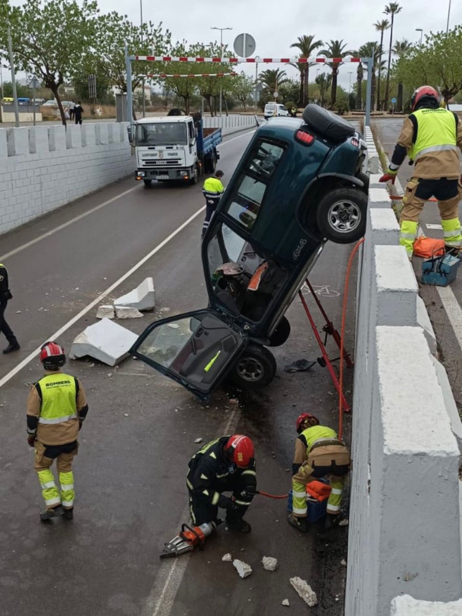 Aparatoso accidente de tráfico en Benicarló 2