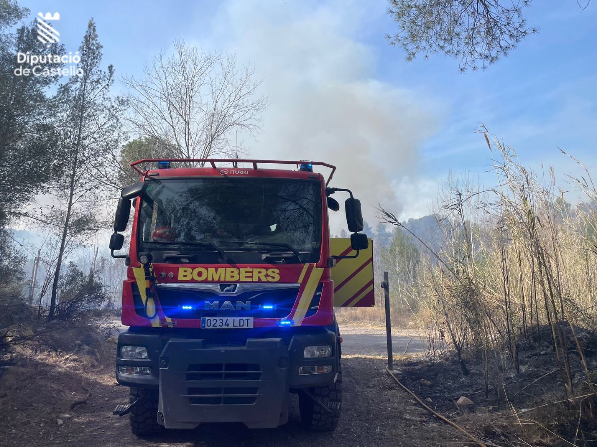 Incendio en la zona de ‘La Lleuja’ en Fanzara