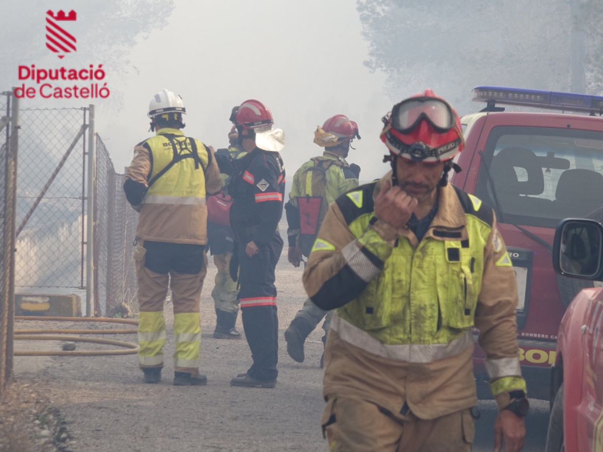 Incendio en la zona de ‘La Lleuja’ en Fanzara