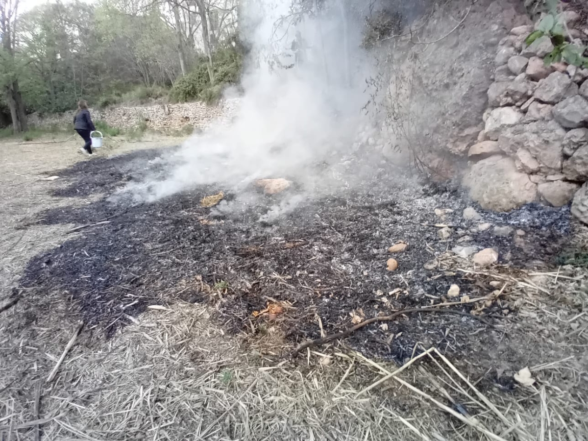 Alarma por un conato de incendio en el Mas de Flors