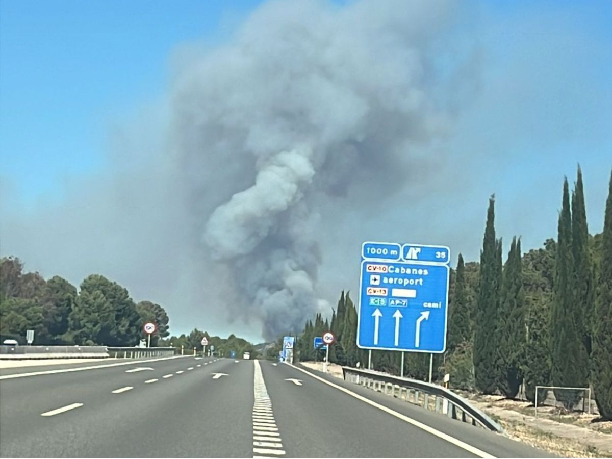 Declarado incendio forestal en Cabanes