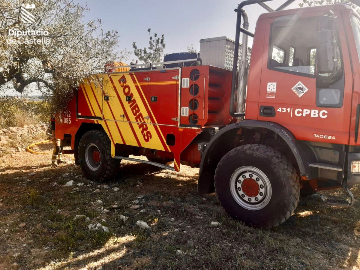 Declarado incendio forestal en Càlig