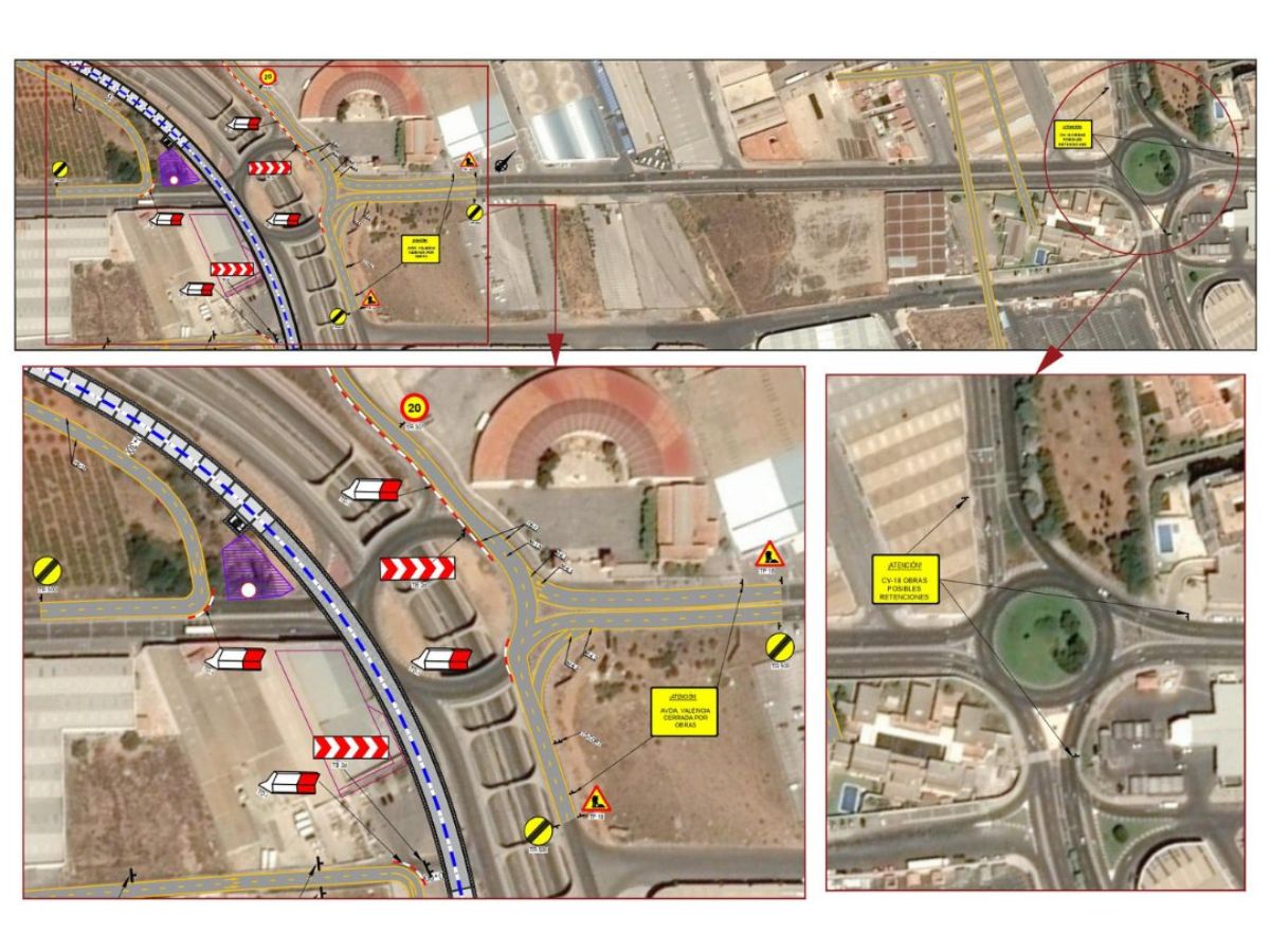 Información de tráfico por el acceso ferroviario sur al puerto de Castellón