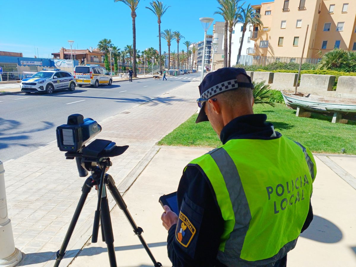 La Policía Local refuerza el control de la velocidad en Benicarló