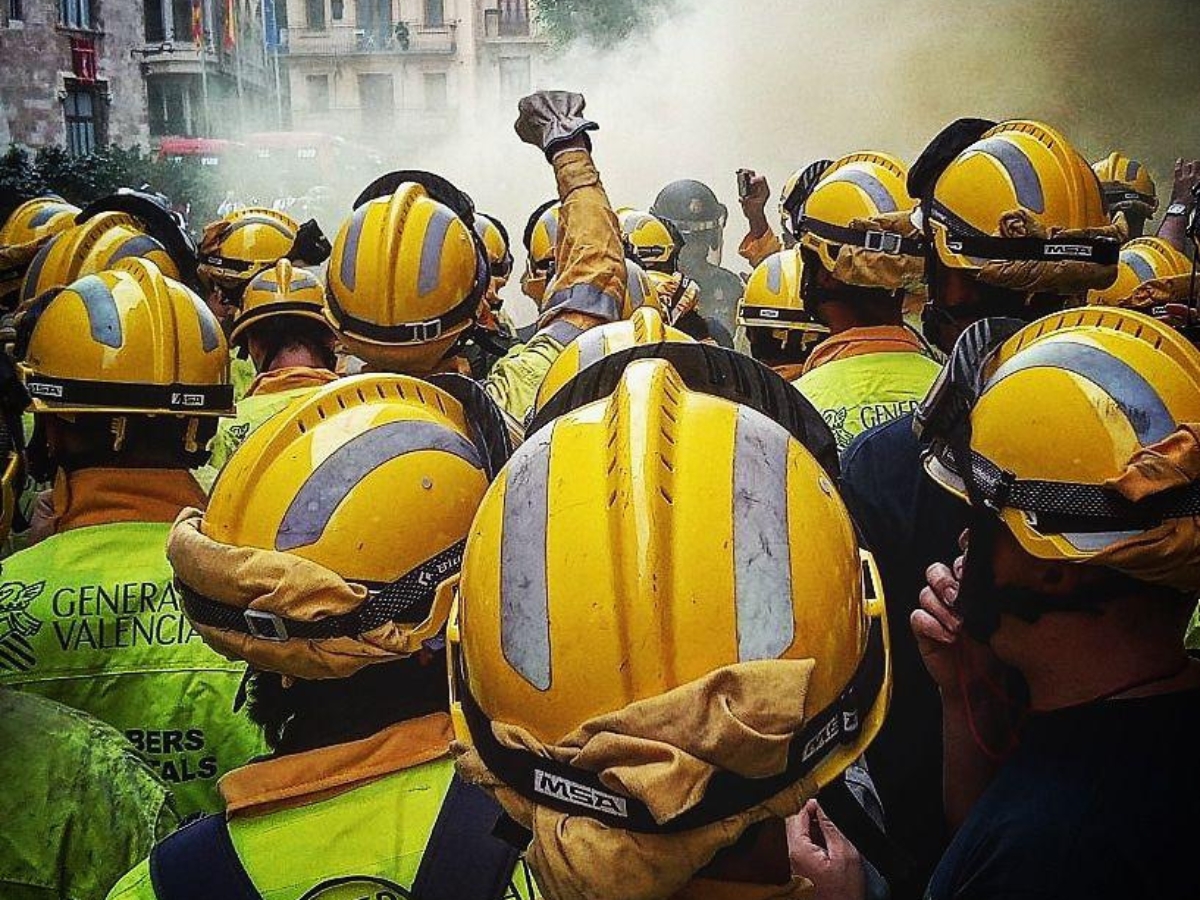 Manifestación de Bomberos Forestales y posible huelga indefinida