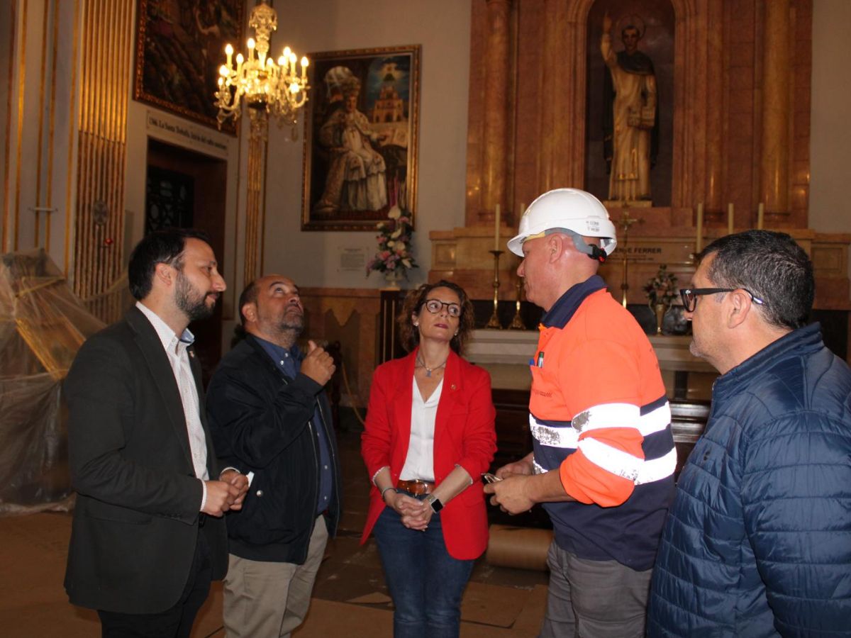 Obras en la Basílica de la Mare de Déu de Lledó