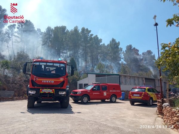 Un incendio forestal activa las alarmas en Onda