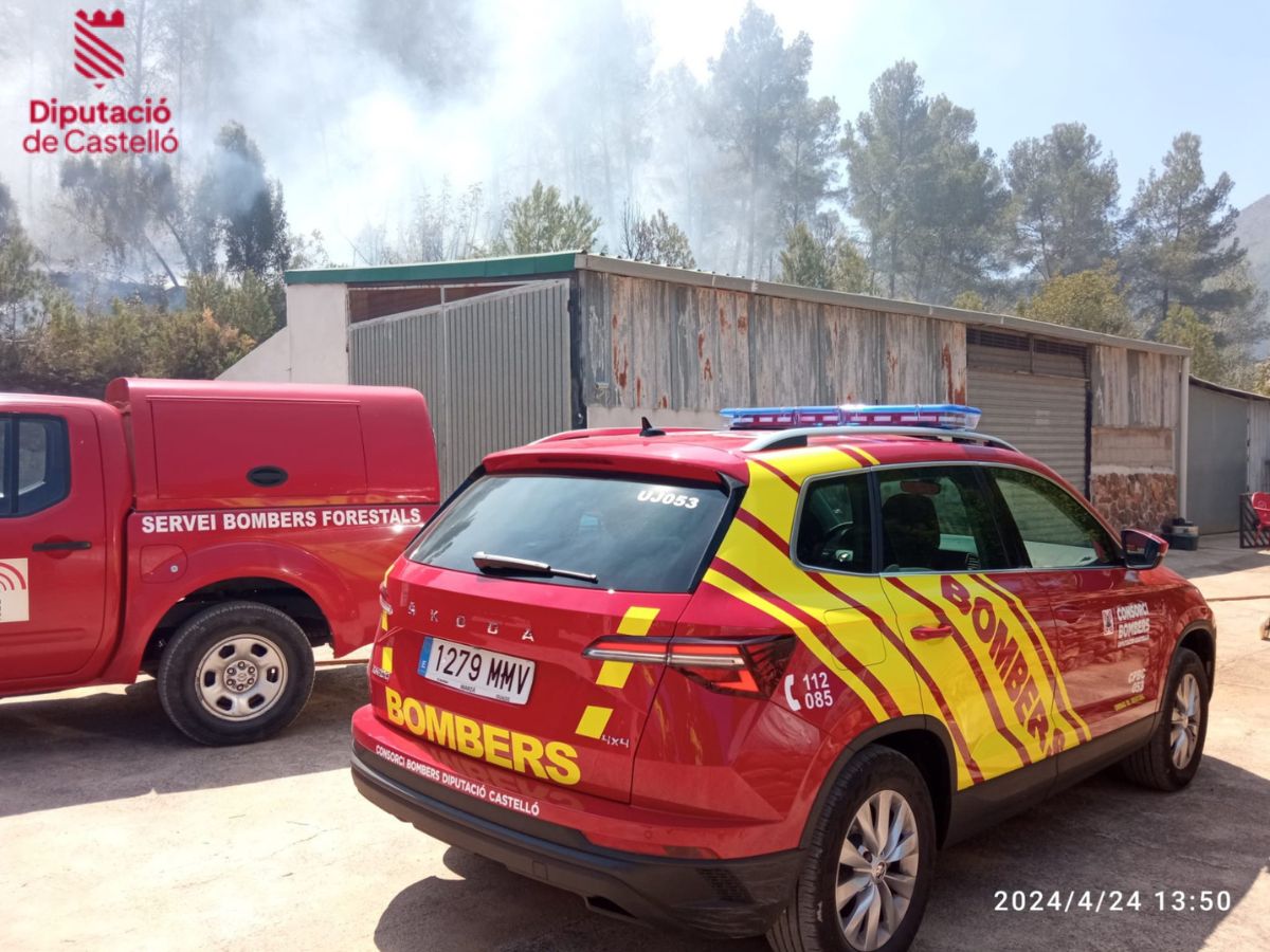 Un incendio forestal activa las alarmas en Onda