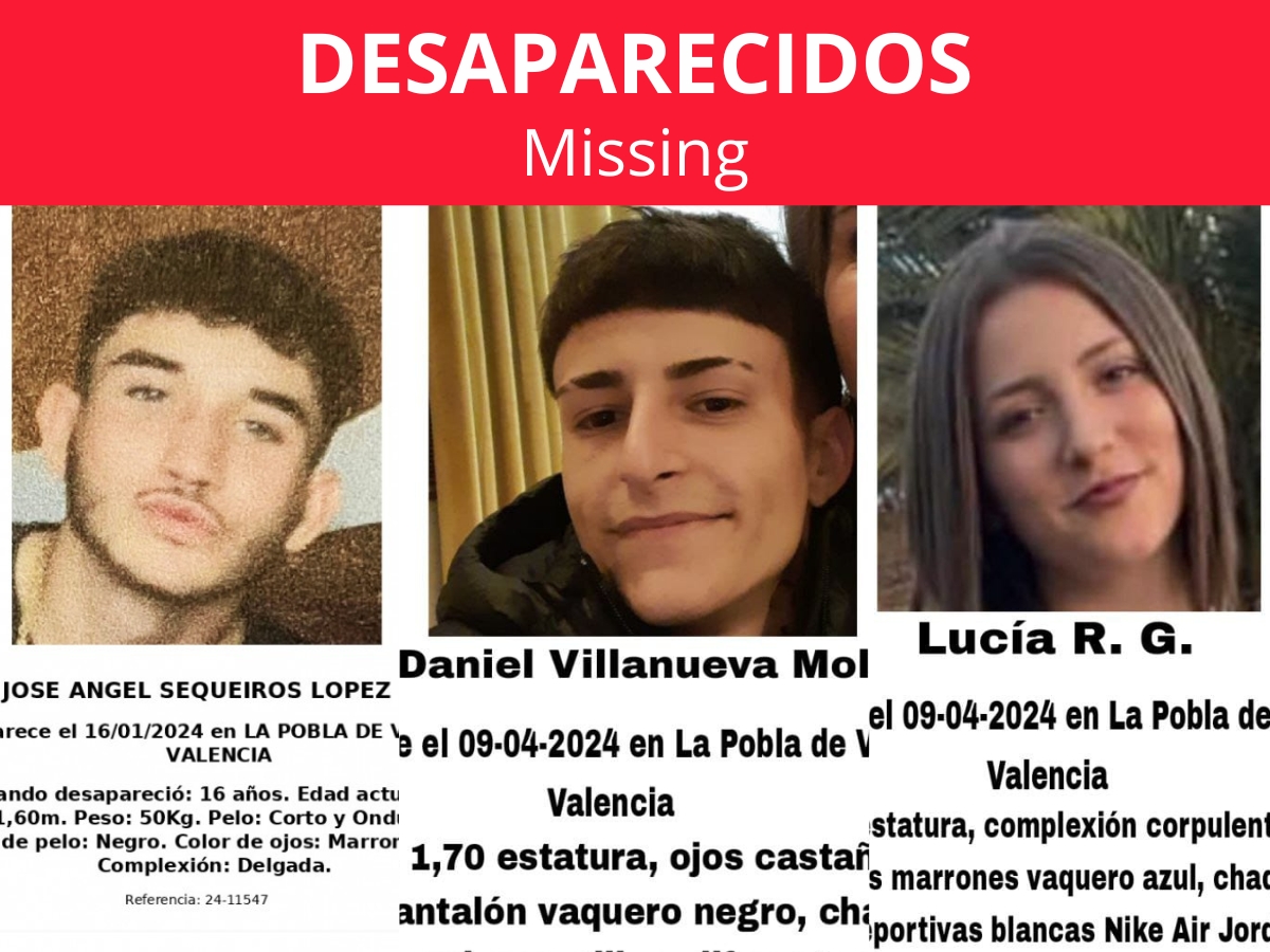 Tres jóvenes desaparecidos en la Pobla de Vallbona