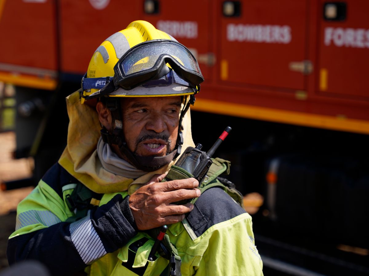 Bomberos de Castellón se preparan contra incendio forestal con interfaz