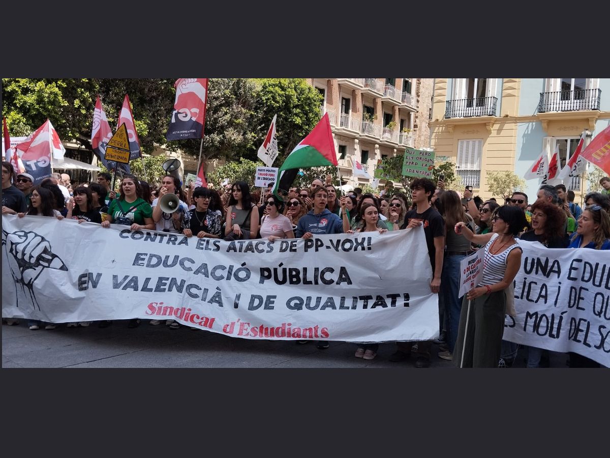 La huelga educativa en la Comunitat Valenciana exige detener "el ataque a la educación pública" y confía en que el Consell "reaccione".