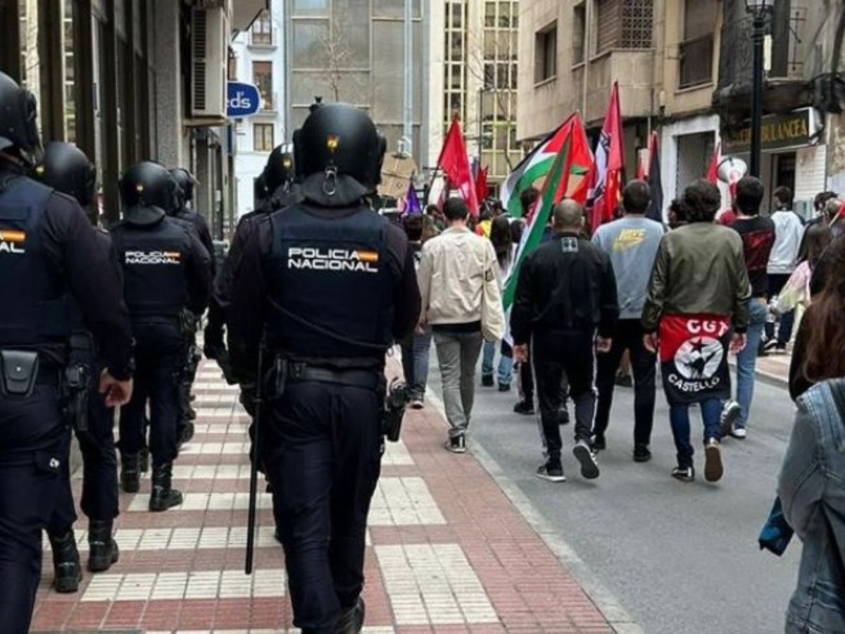 La CGT Castelló denuncia «las cargas policiales sufridas» por el 1 de Mayo