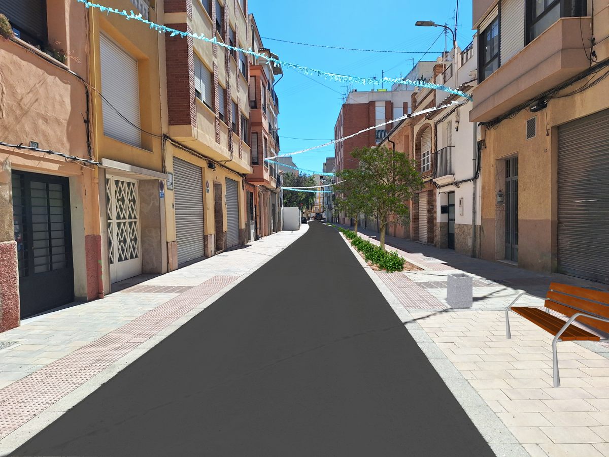 Las obras ZBE en el Raval San Félix de Castellón llegan a su etapa final