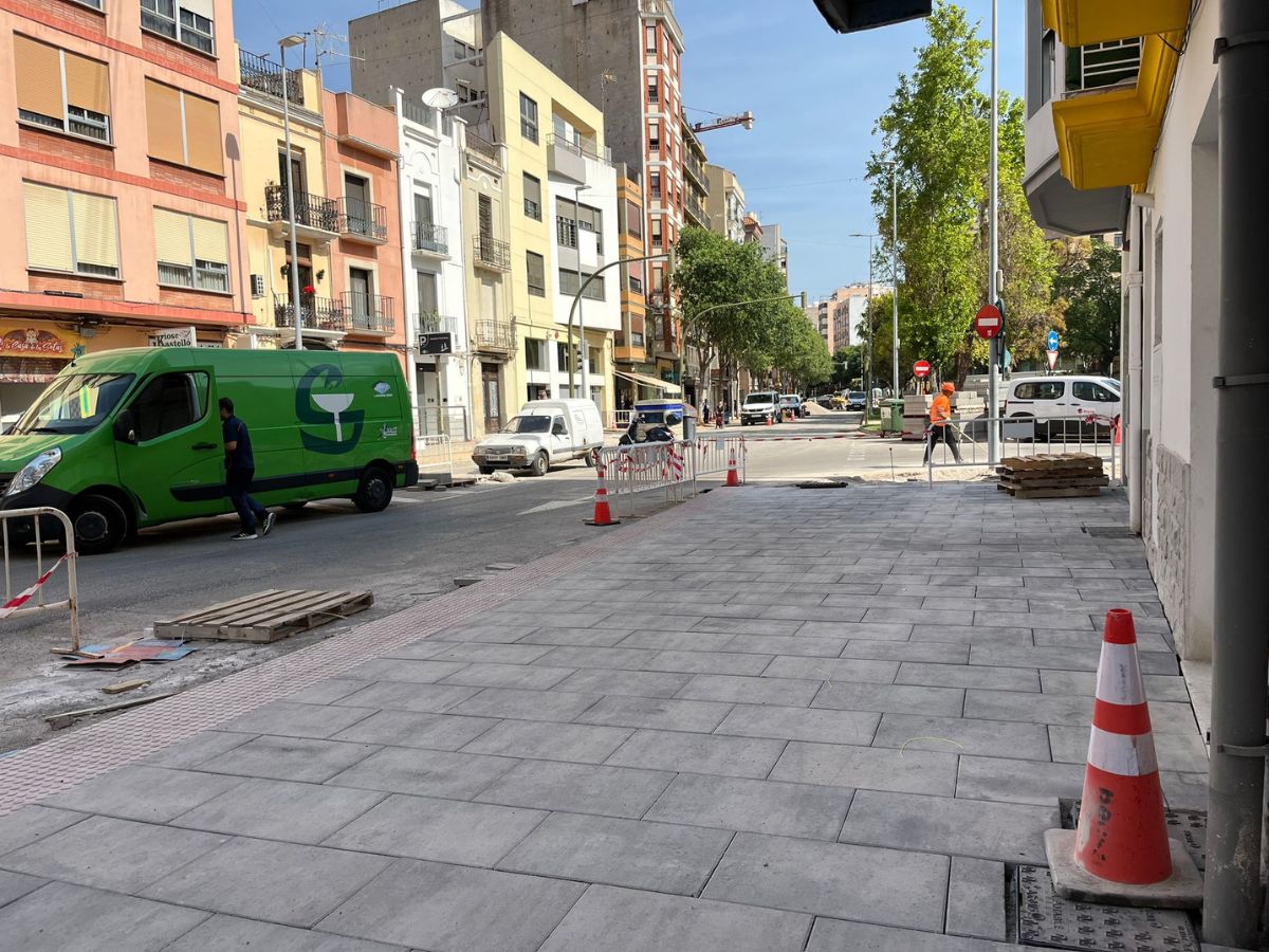 Recta final de las obras ZBE en el Raval de San Felix de Castellón