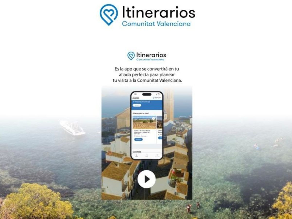 Turisme lanza la app ‘Itinerarios’ para recorrer la Comunitat