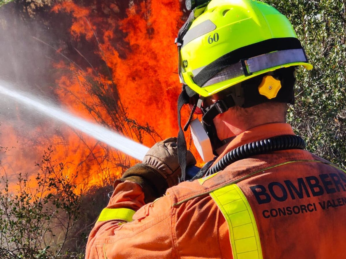 Ya está estabilizado el incendio forestal de Riba-roja de Túria