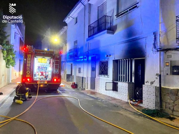 Noche de incendios en viviendas de Viver y Benicarló