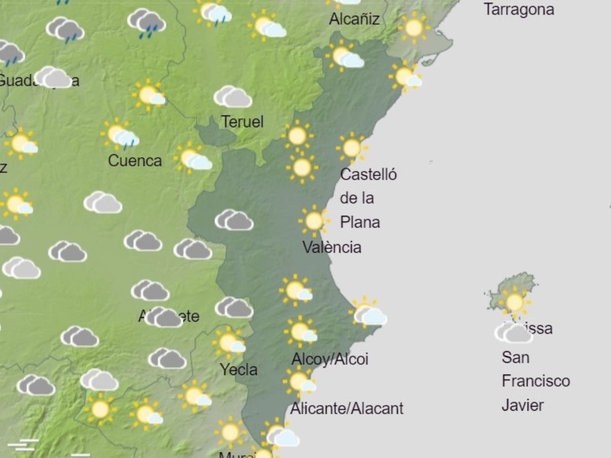 Alerta amarilla por tormentas en el interior de Castellón