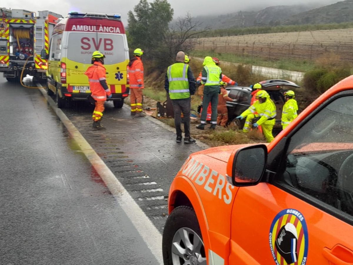 Herida una mujer en un accidente de tráfico en la A-35