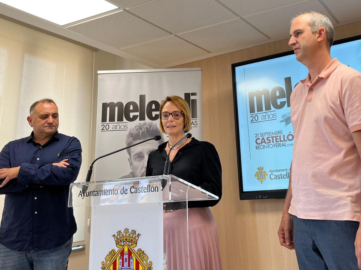 Presentación oficial de concierto de Melendi en Castellón