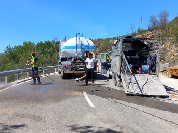 Se abre al tráfico la CV-125 tras sufrir daños por las lluvias