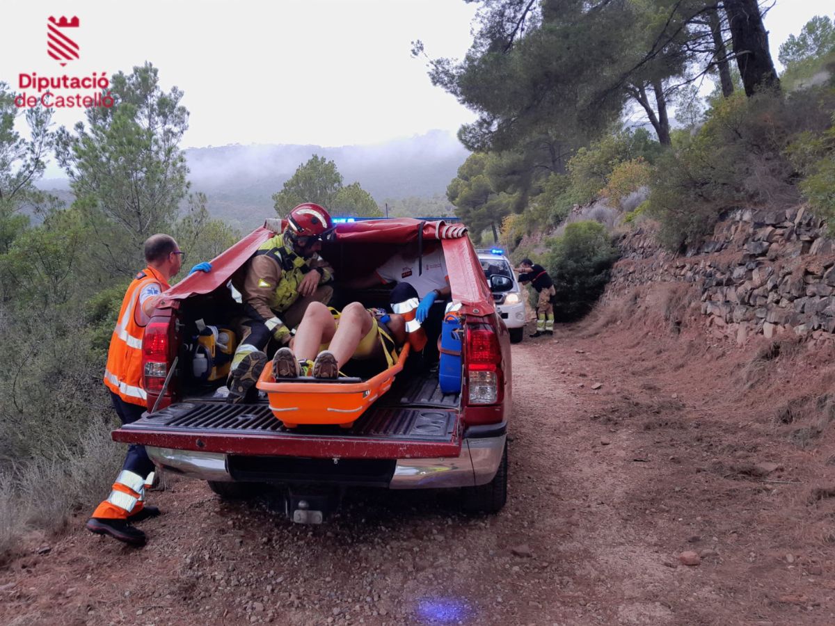 Herido un ciclista al accidentarse en el Desierto de Las Palmas de Benicàssim