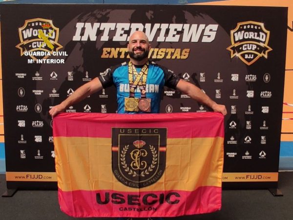 Un Guardia Civil de Castellón, oro y bronce en el mundial de Jiu Jitsu