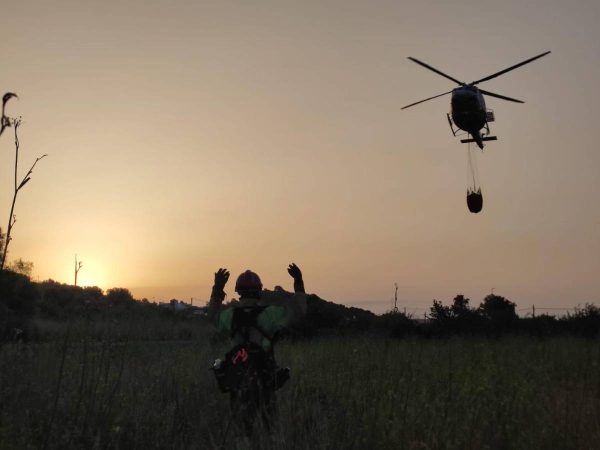 Declarado incendio forestal en Xodos