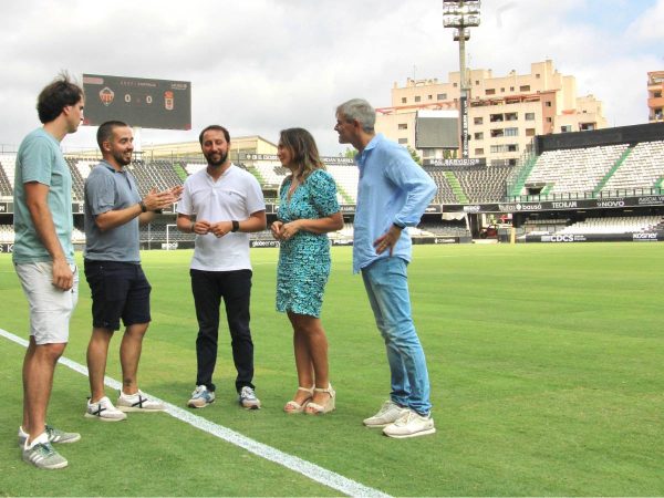 El estadio Castalia listo para la Liga Hypermotion con nuevo césped