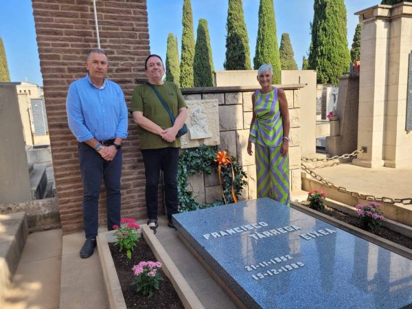 Homenaje a Francisco Tárrega en el cementerio de ‘San José’ de Castellón